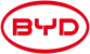 BYD Logo in Rot für Elektrofahrzeuge und Energielösungen