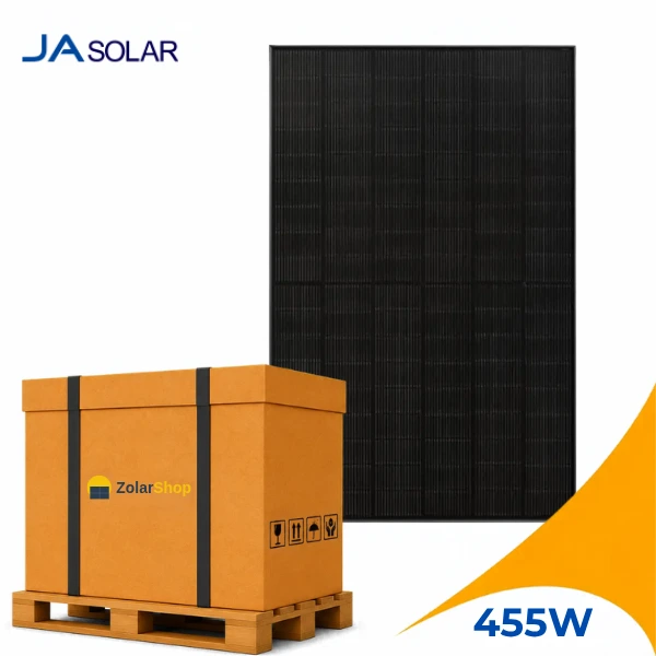 JA Solar JAM54D41-455/LB Solarmodul 455 Wp bifazial Full-Black