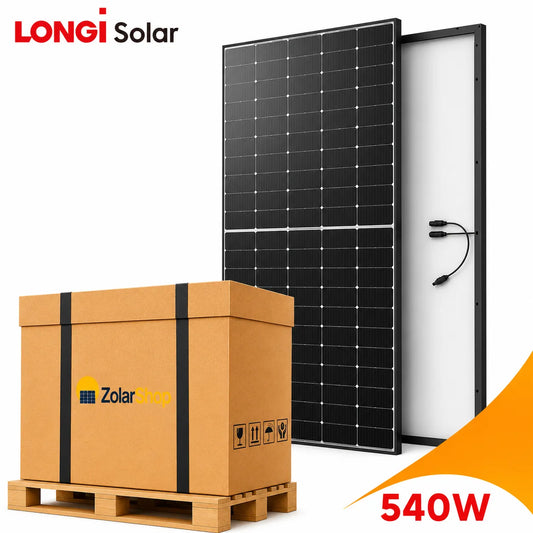 LONGi Hi-MO X10 LR7-60HVH-540M 540Wp Glas-Folie Solarmodul mit schwarzem Rahmen (37 Stk.)