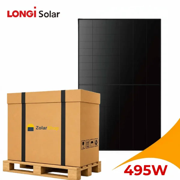 LONGi Hi-MOS10 EcoLife LR7-54HJBB-495M 495 Wp Komplett Schwarz Solarmodul (36 Stk.)